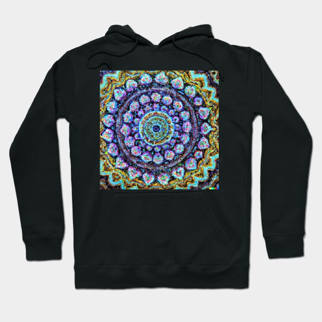 Colourful Mandala design Impressionist painting Hoodie by Eternal Experience